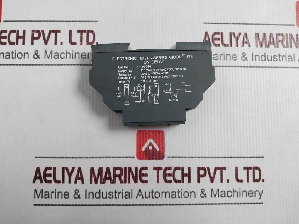 Gic 11Odt4 Electronic Timer-series Micon 175 On Delay 50/60Hz 5A 240 Vac/28Vdc