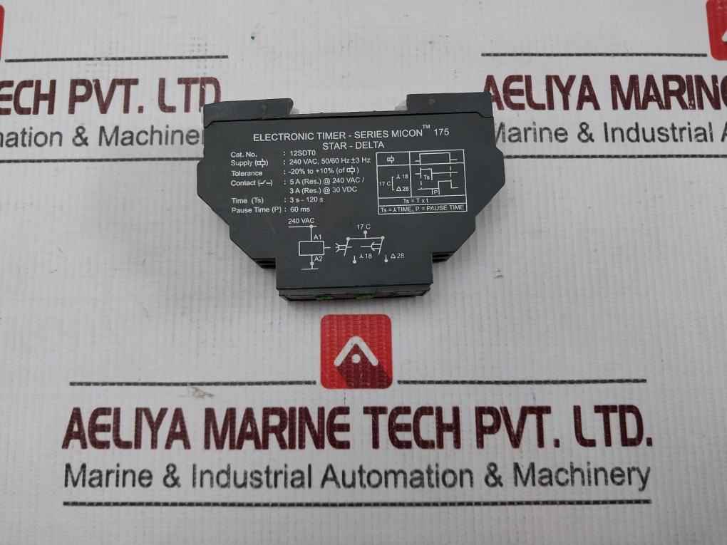 Gic 12sdt0 Electronic Timer Relay Module Micon 175 Star-delta 240vac 50/60hz