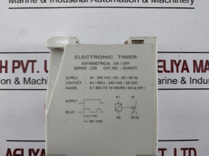 Gic 20adt0 Asymmetrical On/off Electronic Timer, 24-240 Vac/dc
