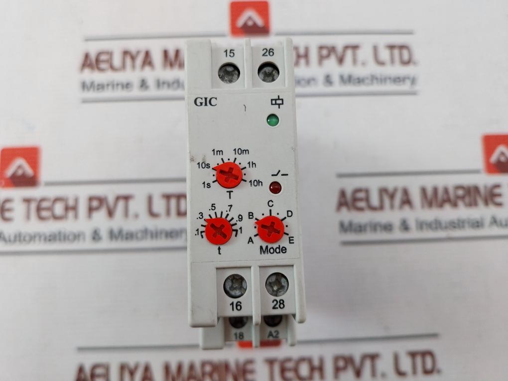 Gic 2A5Dt5 Multifunction Timer 5A 24-240 Vac/ Dc, 50/60 Hz