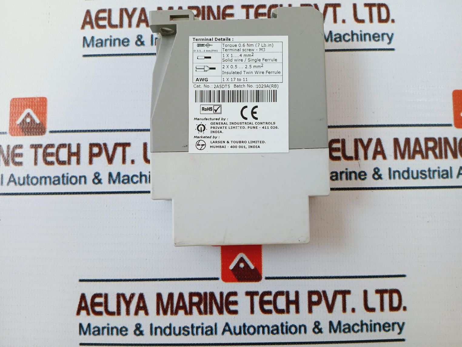 GIC 2A5DT5 Multifuntion Timer 0.1s-10h 24-240 VAC/DC 50/60Hz