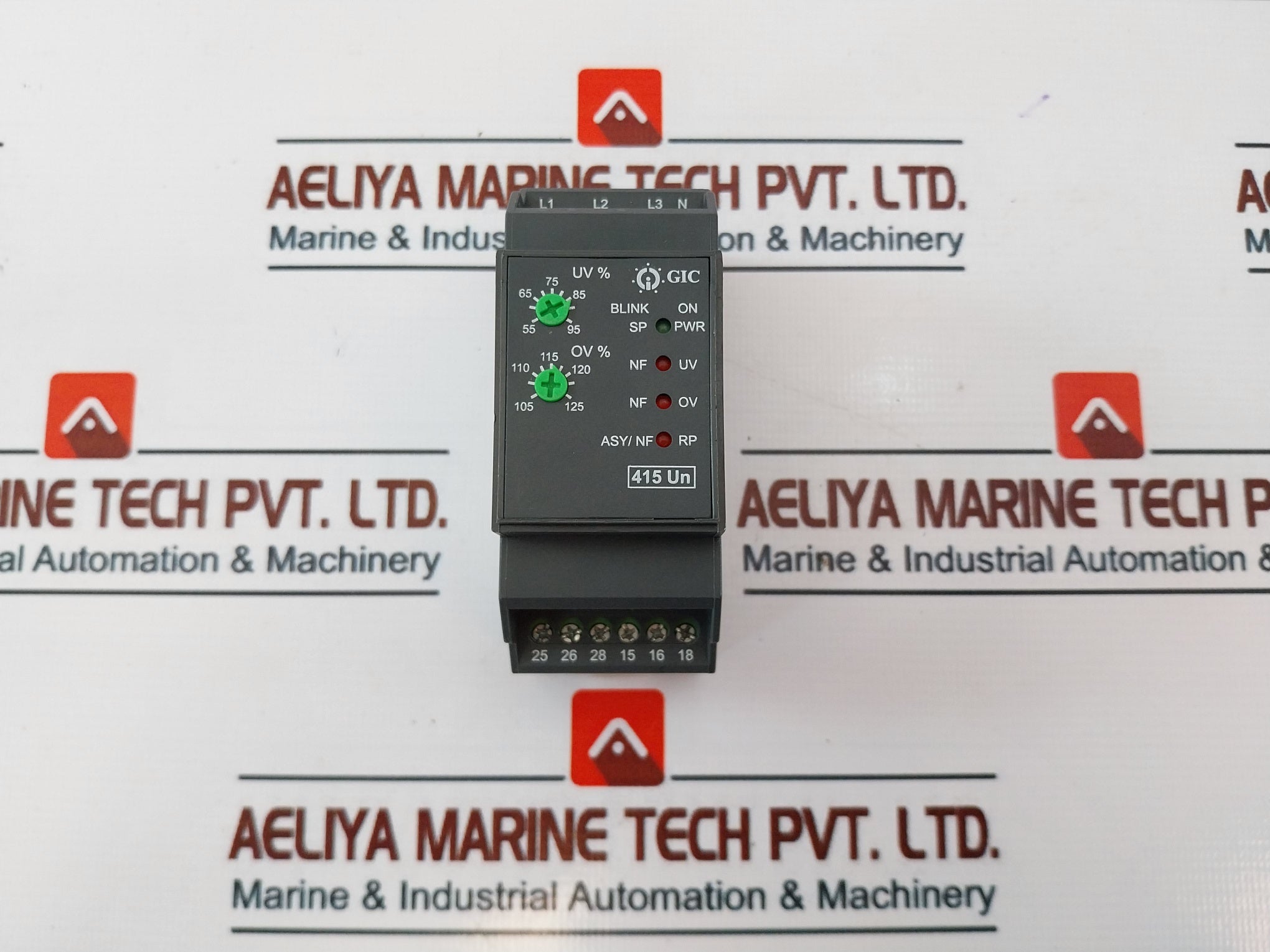 Gic 415Un Phase Neutral &amp; Voltage Control Relay 250V