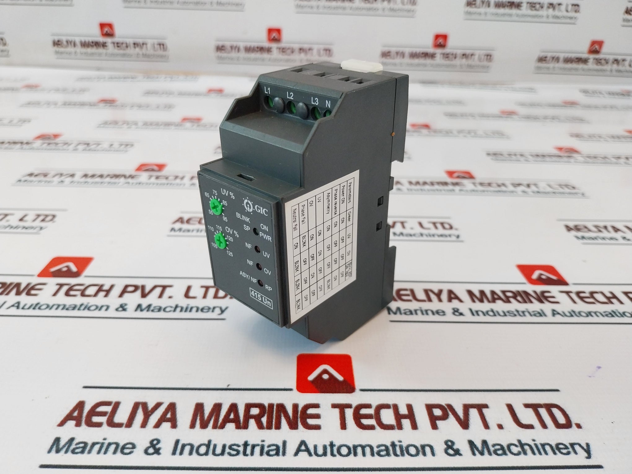 Gic 415Un Phase Neutral &amp; Voltage Control Relay 250V
