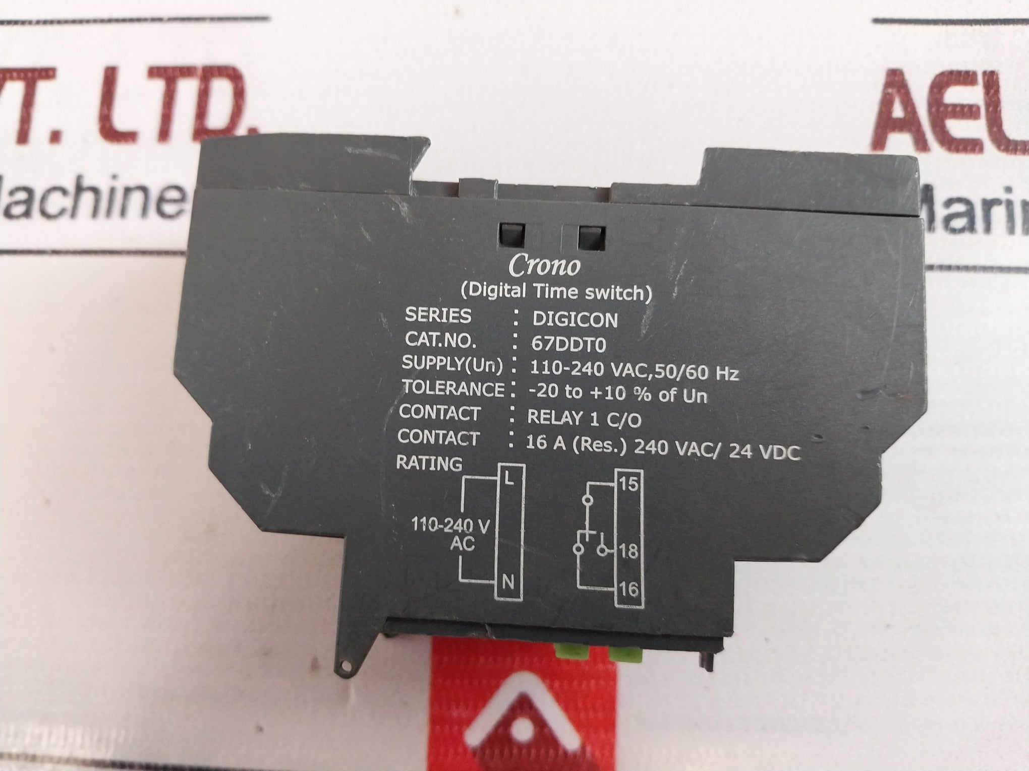 Gic 67Ddt0 Digital Time Switch 110-240 Vac 50/60 Hz