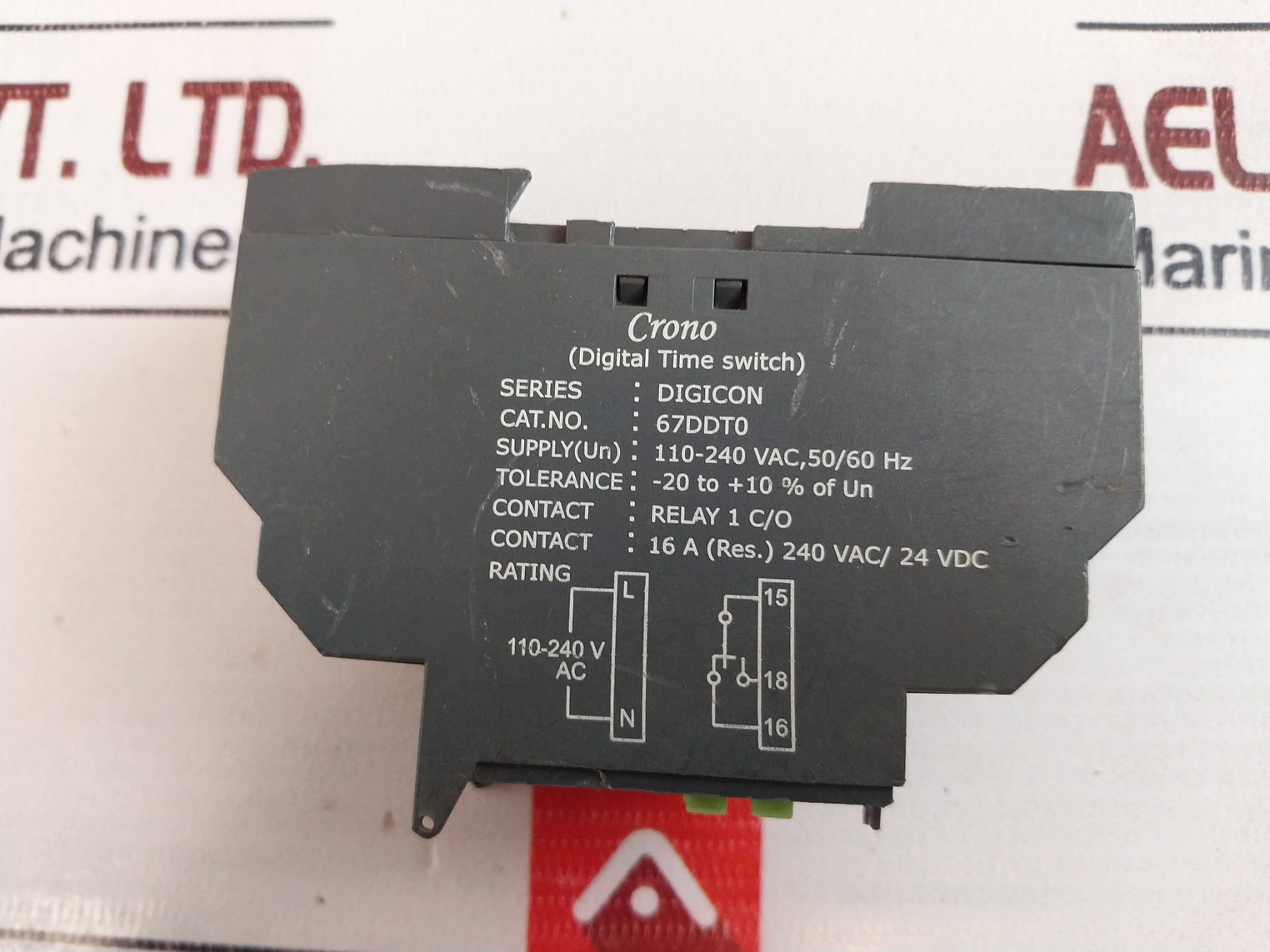 Gic 67Ddt0 Digital Time Switch 110-240 Vac 50/60 Hz