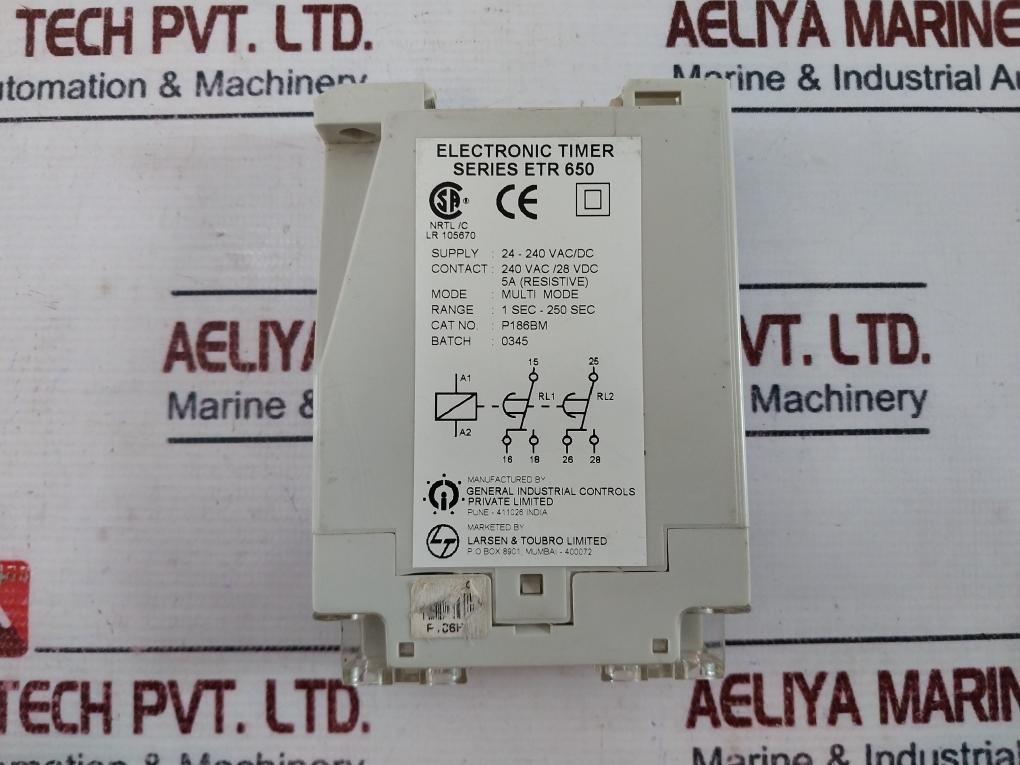 Gic Etr 650 Electronic Timer 1-250sec 5a 240vac