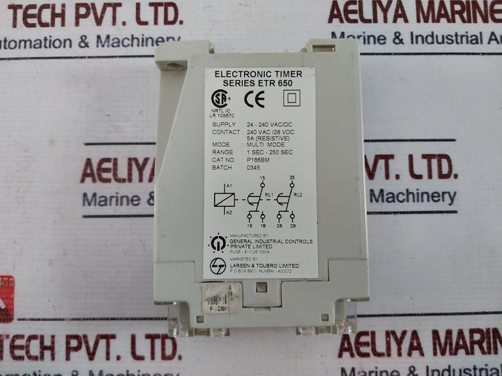 Gic Etr 650 Electronic Timer 1-250sec 5a 240vac