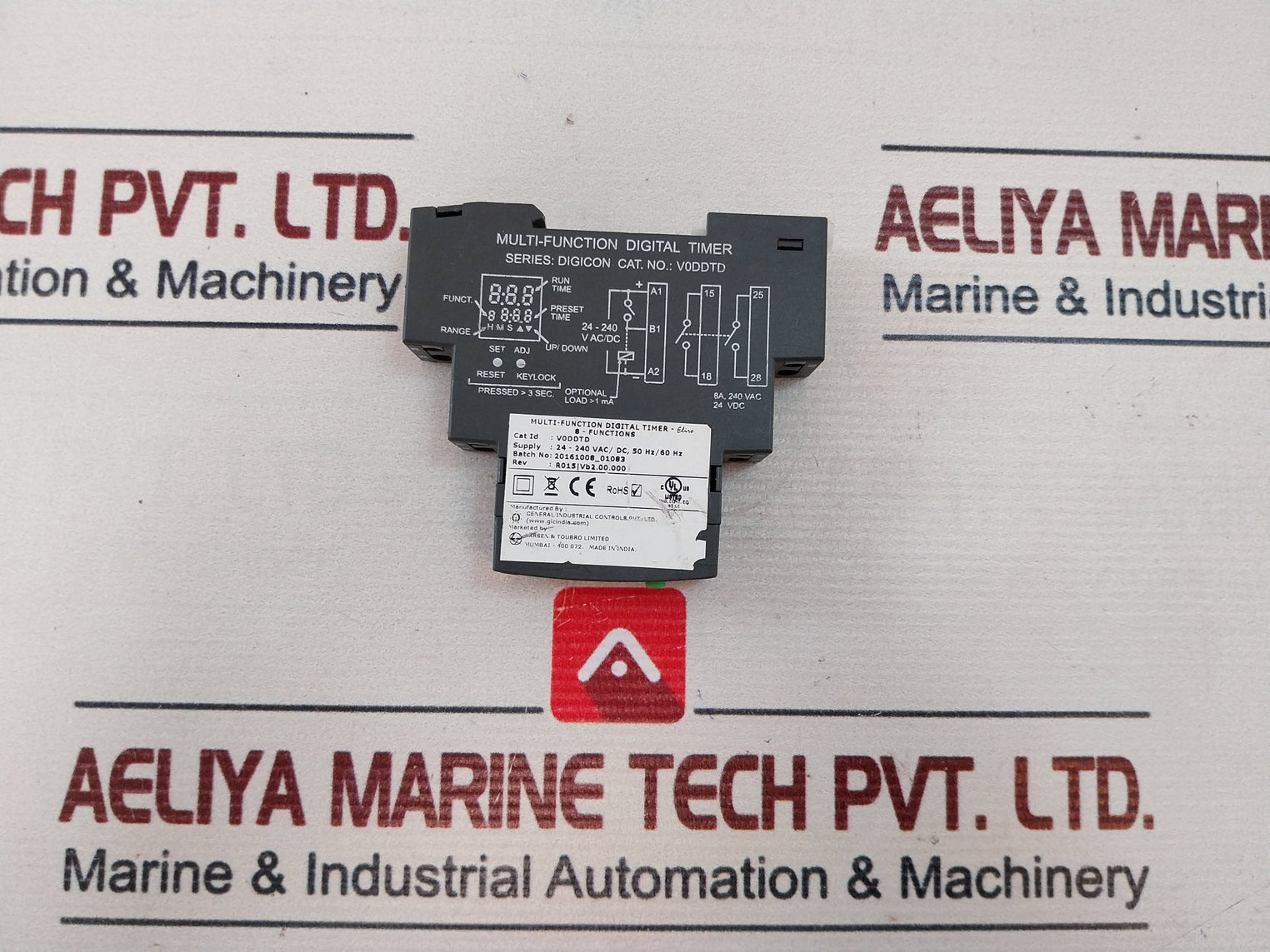 Gic V0Ddtd Multi Function Digital Timer Eliro 24-240 Vac/Dc 50/60Hz