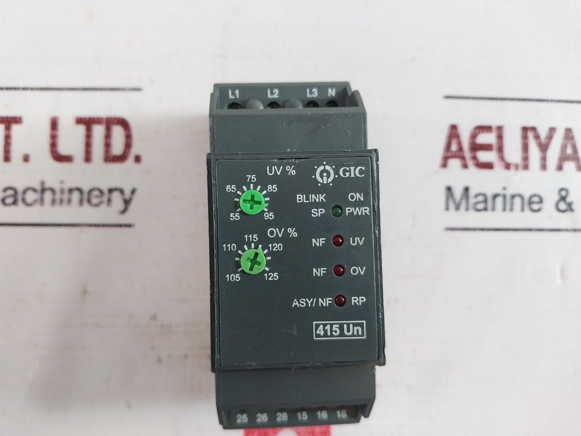 Gic Mac04D0100E Voltage Monitoring Relay 3Ph-4W 415Vac 47 To 53 Hz