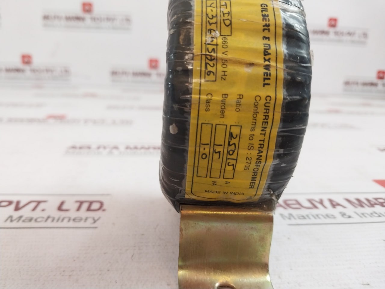 Gilbert & Maxwell Tid Current Transformer 250/5A 15Va 660V 50Hz