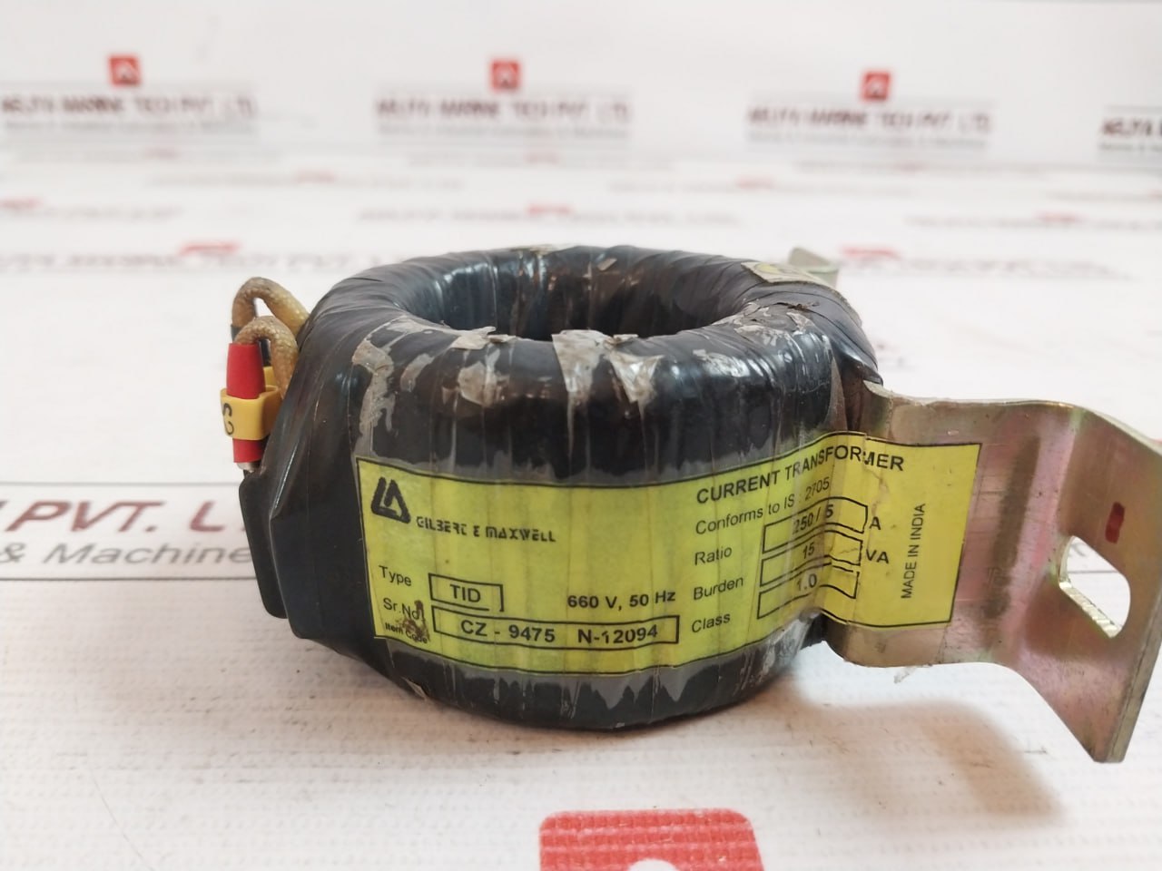 Gilbert & Maxwell Tid Current Transformer 15Va 660V 50Hz 2705 250/5A