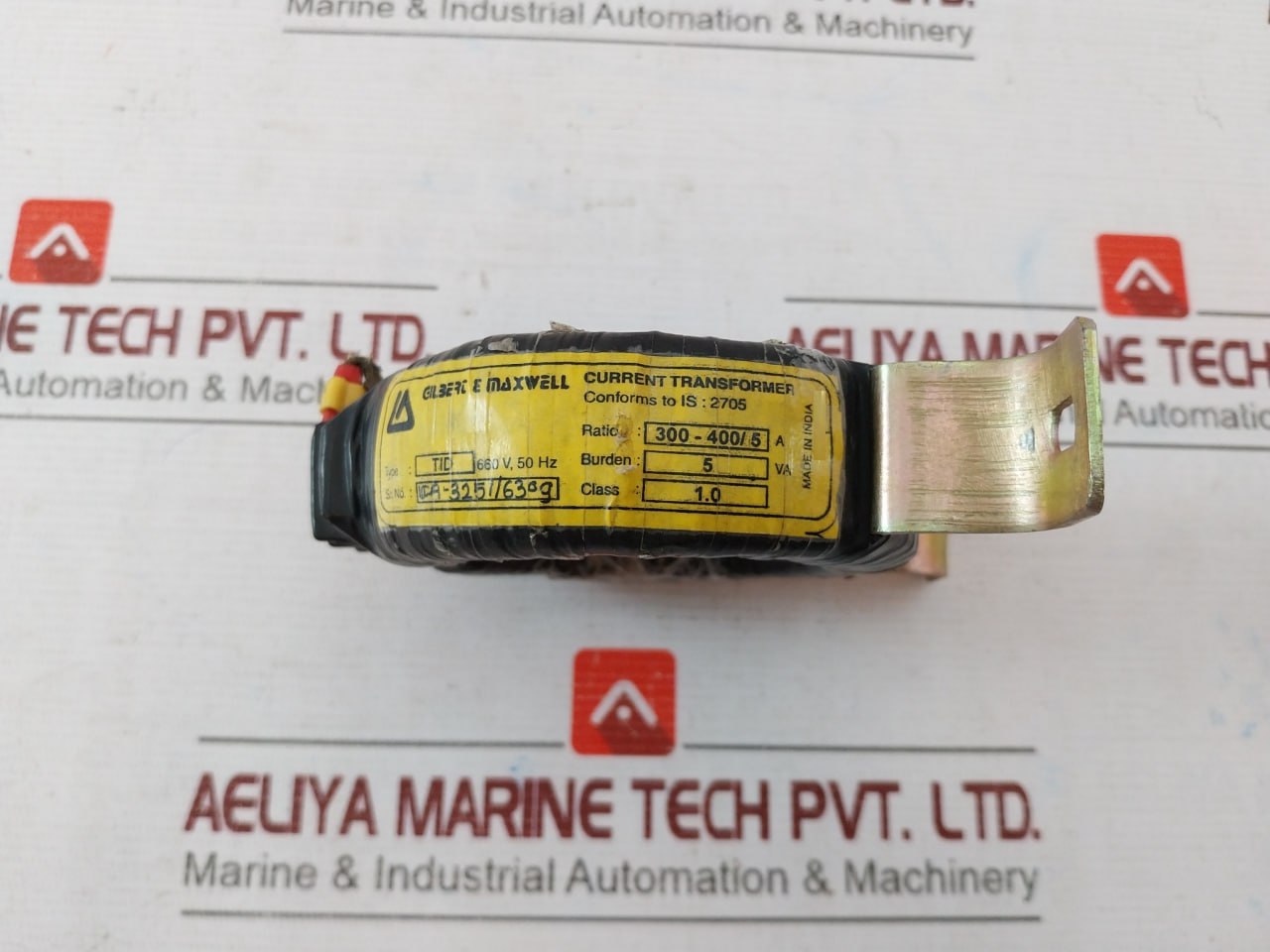 Gilbert & Maxwell Tid Current Transformer 300-400/5A 660V, 50Hz
