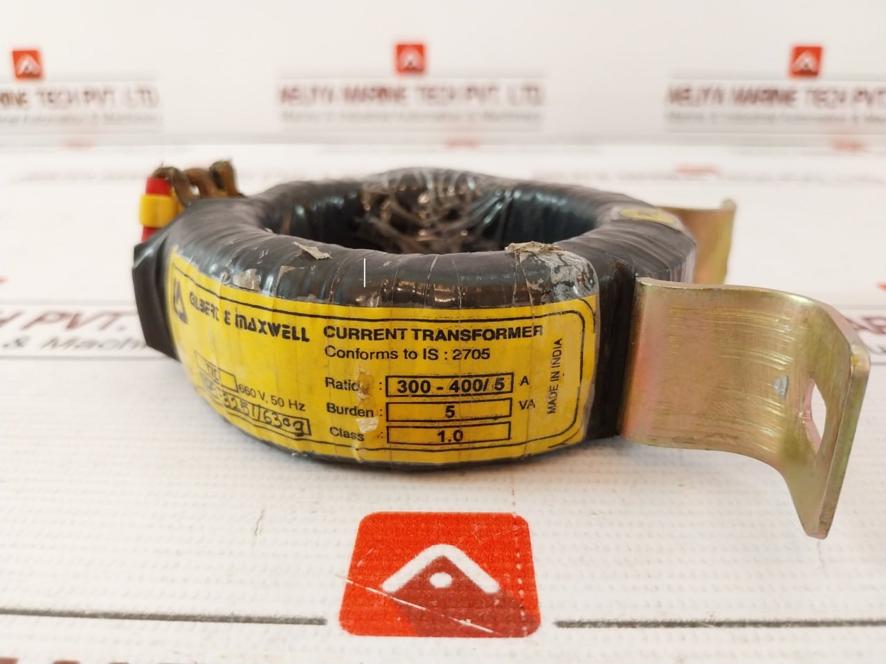 Gilbert & Maxwell Tid Current Transformer 300-400/5A 660V, 50Hz