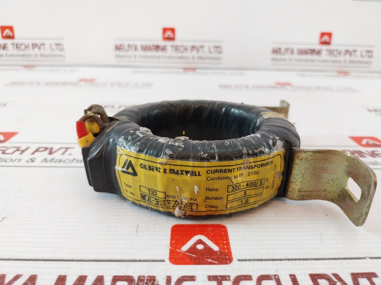 Gilbert & Maxwell Tid Current Transformer 300-400/5A 660V, 50Hz