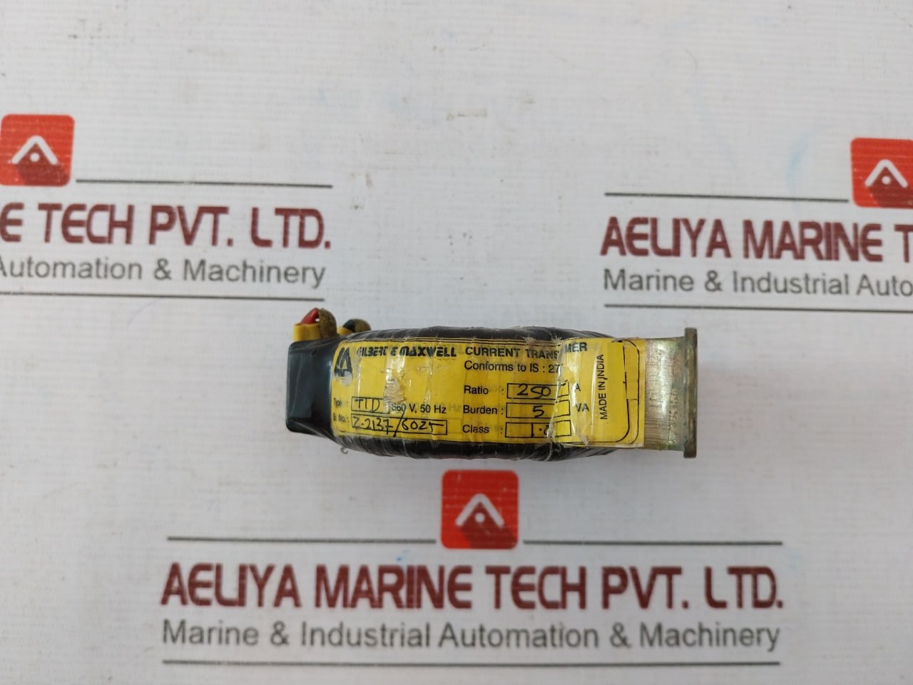 Gilbert & Maxwell Tid Current Transformer 5Va 660V, 50Hz 250/5A