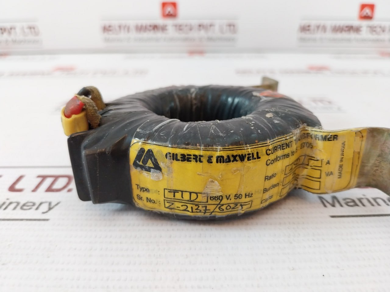 Gilbert & Maxwell Tid Current Transformer 5Va 660V, 50Hz 250/5A