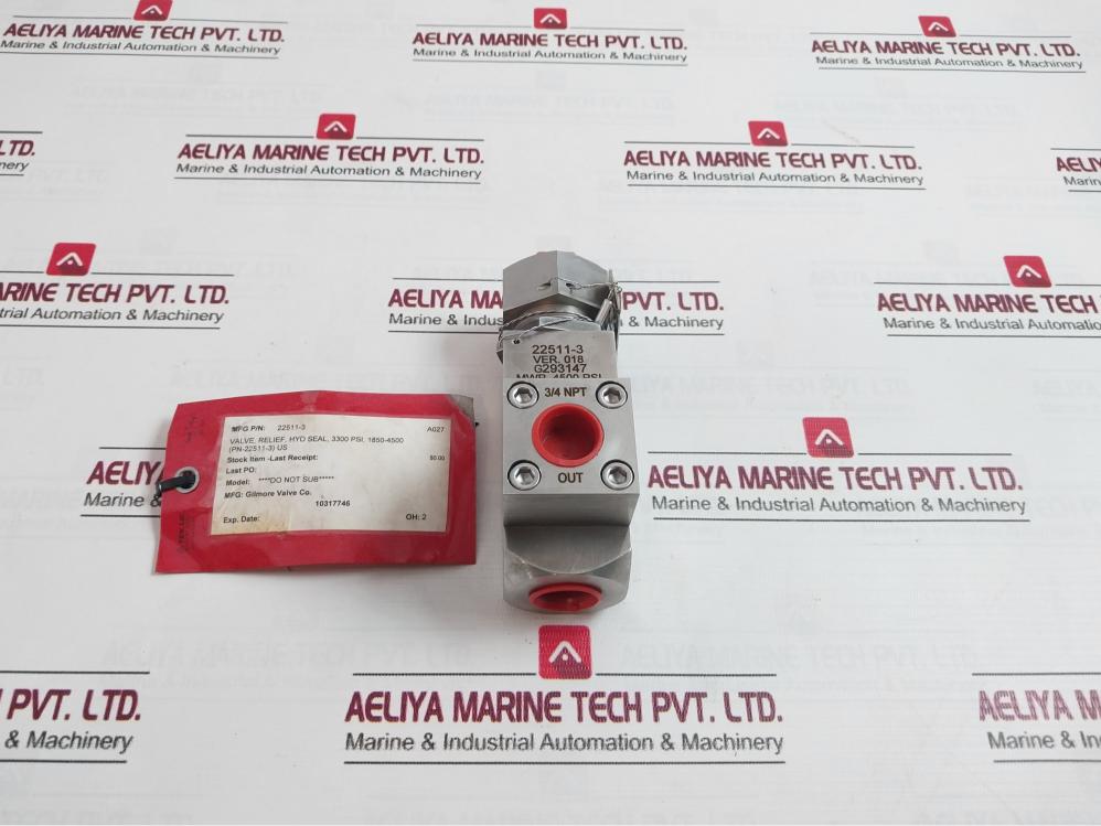 Gilmore 22511-3 Relief Valve