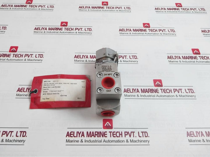Gilmore 22511-3 Relief Valve