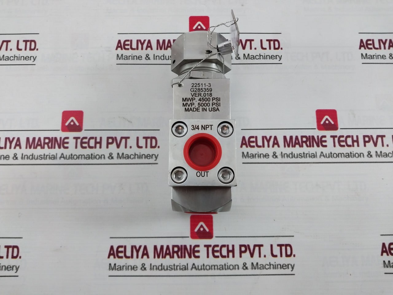 Gilmore 22511-3 Relief Valve 3/4 Npt Ver 018 1850–4500 Psi