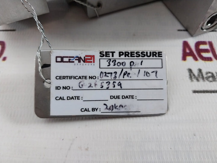 Gilmore 22511-3 Relief Valve 3/4 Npt Ver 018 1850–4500 Psi