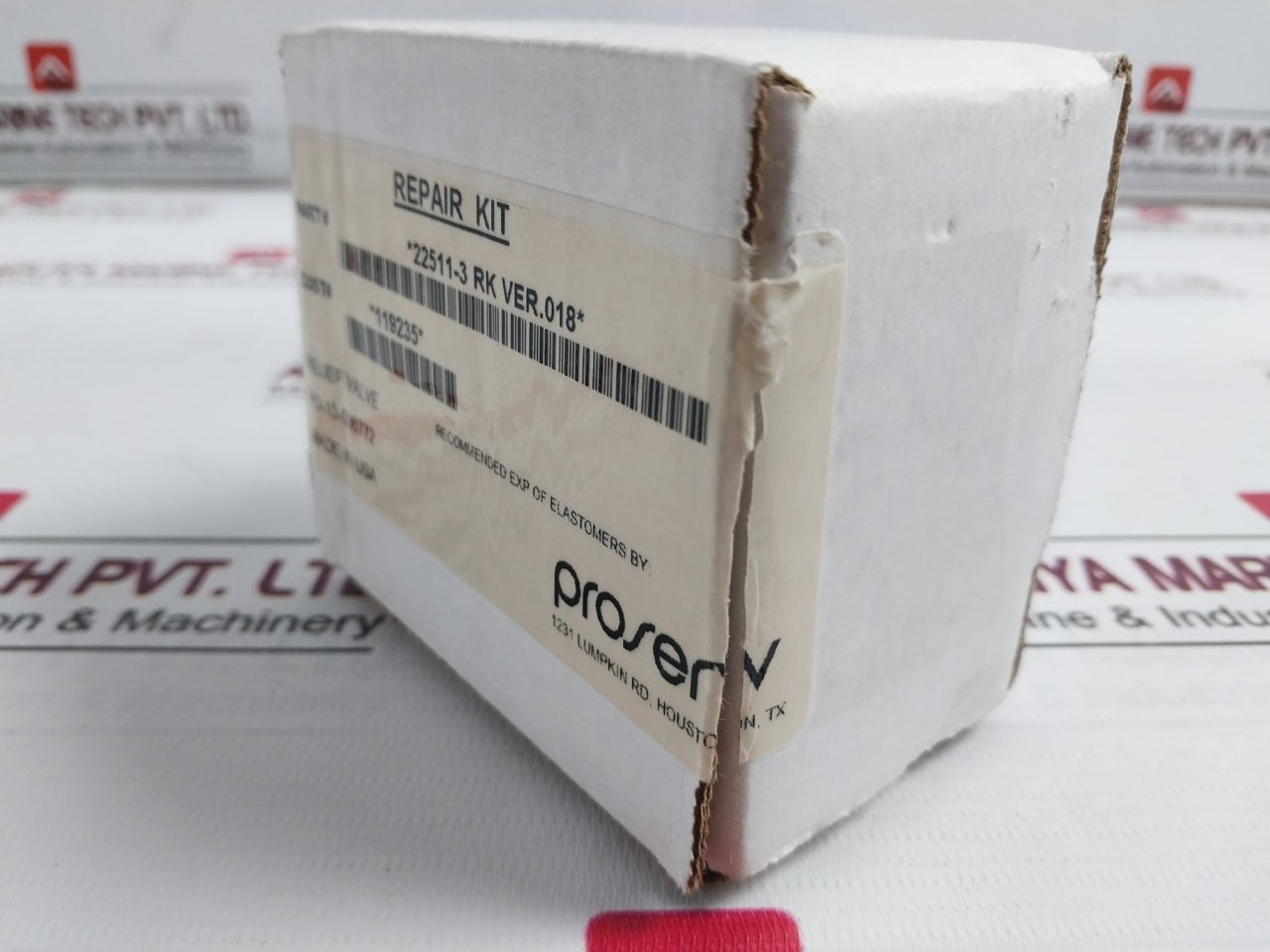 Gilmore 22511-3 Rk Repair Kit For Relief Valve Rev R Size B Ver 018