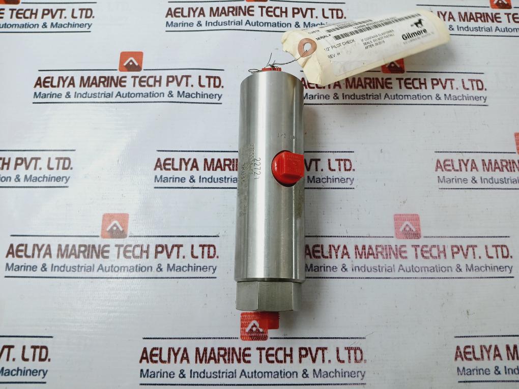 Gilmore 22720-1, 1/2" Pilot Check Valve Rev H