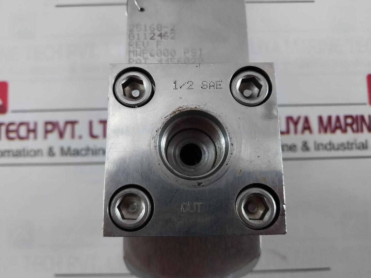 Gilmore 25168-2 Relief Valve 1/2" Sae Rev: F 6000 Psi