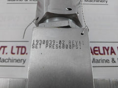 Gilmore 25168-2 Relief Valve 1/2" Sae Rev: F 6000 Psi