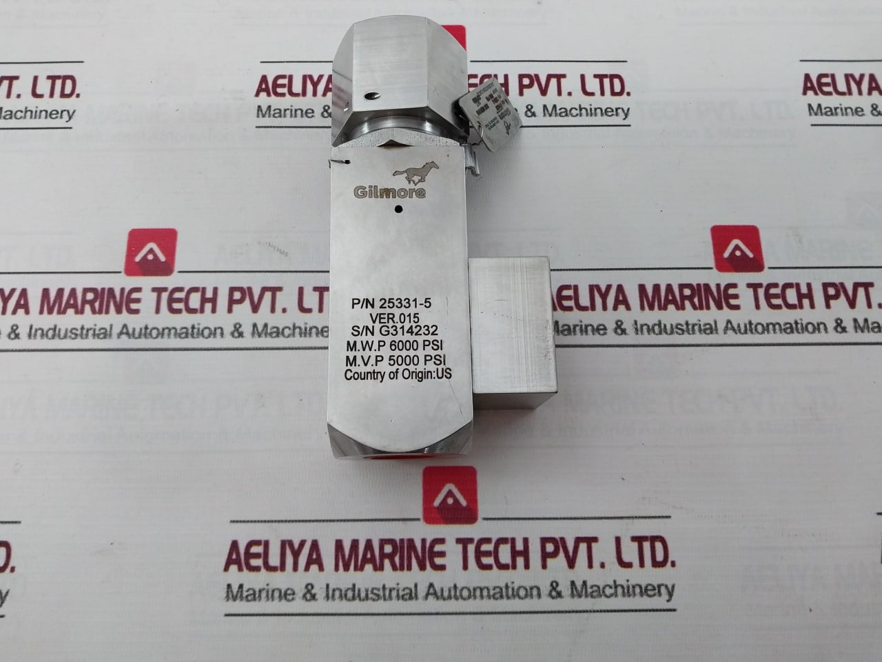 Gilmore 25331-5 Relief Valve Ver 015 6000 Psi 173-114011