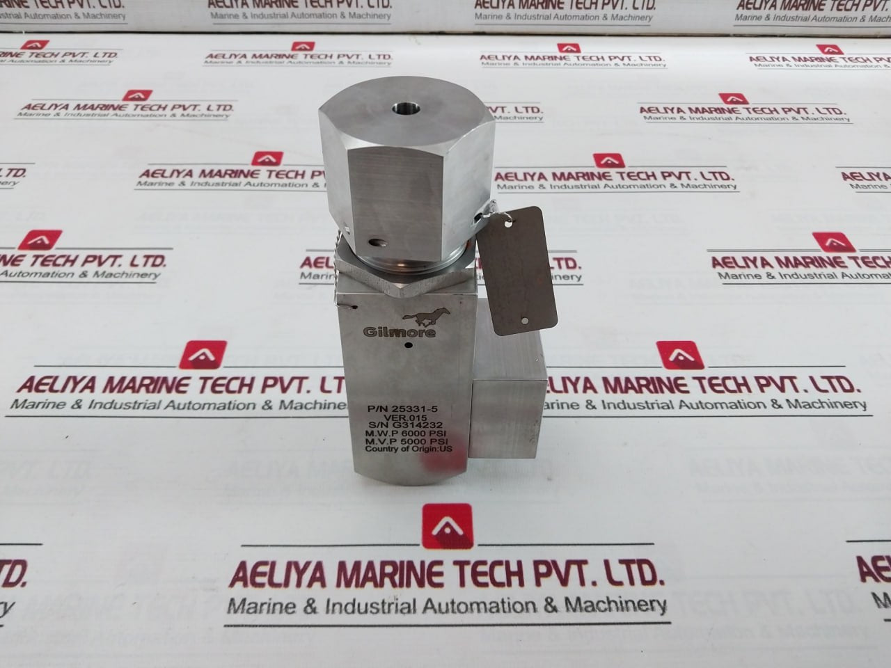 Gilmore 25331-5 Relief Valve Ver 015 6000 Psi 173-114011