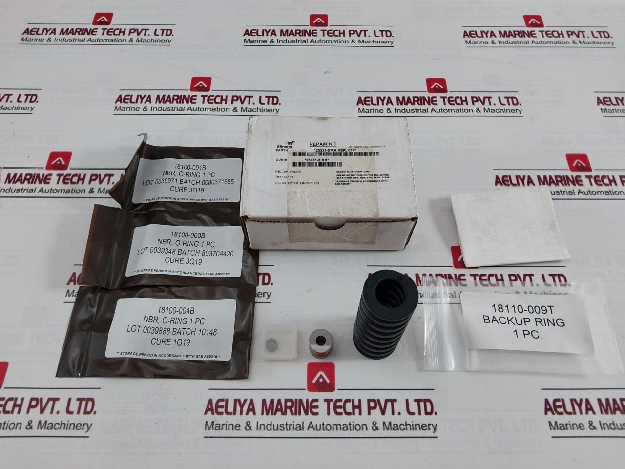Gilmore 25331-5 Rk Relief Valve Repair Kit 18110-009T Cure 3Q19 1Q19 A028B