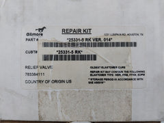 Gilmore 25331-5 Rk Relief Valve Repair Kit 18110-009T Cure 3Q19 1Q19 A028B