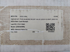 Gilmore 25331-5 Rk Relief Valve Repair Kit 18110-009T Cure 3Q19 1Q19 A028B