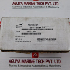 Gilmore 25331-5 Rk Relief Valve Repair Kit Rev S 18100-004B