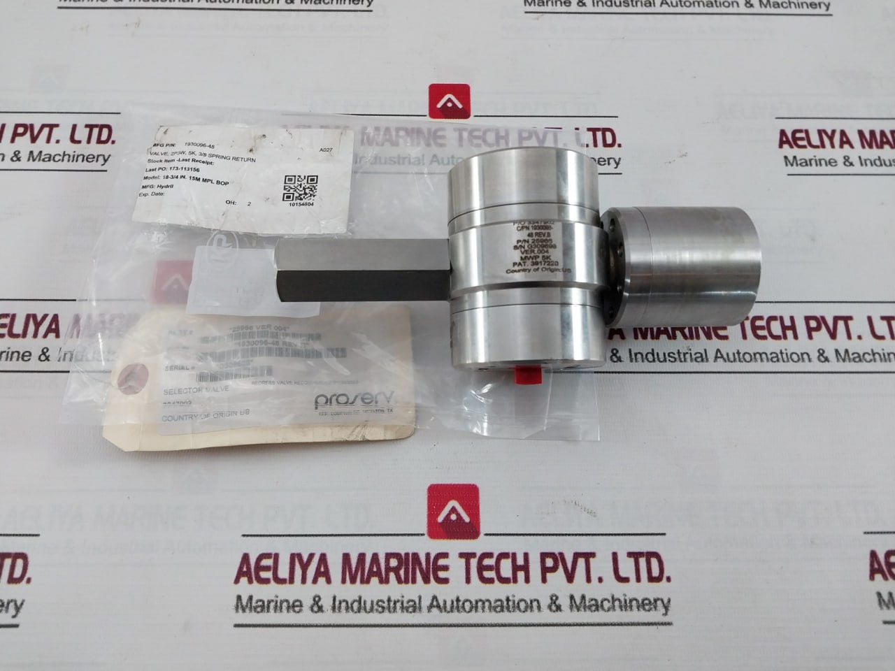 Gilmore 25966 Tadpole Selector And Control Valve 1930096-48 Rev: B