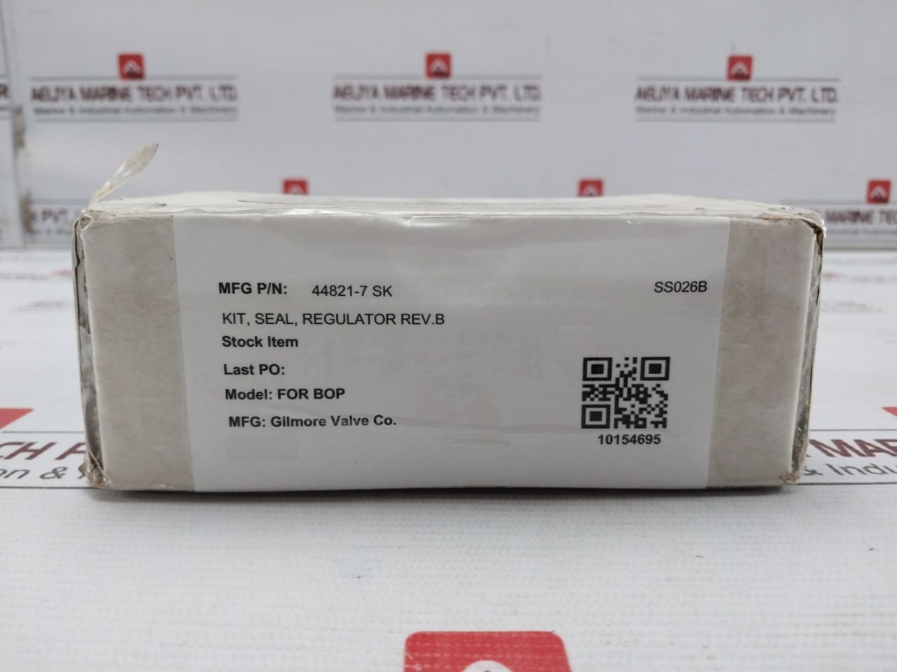 Gilmore 44821-7 Sk Seal Kit For Regulator Ss026B, 18100-002C Rev: B Ver: 008