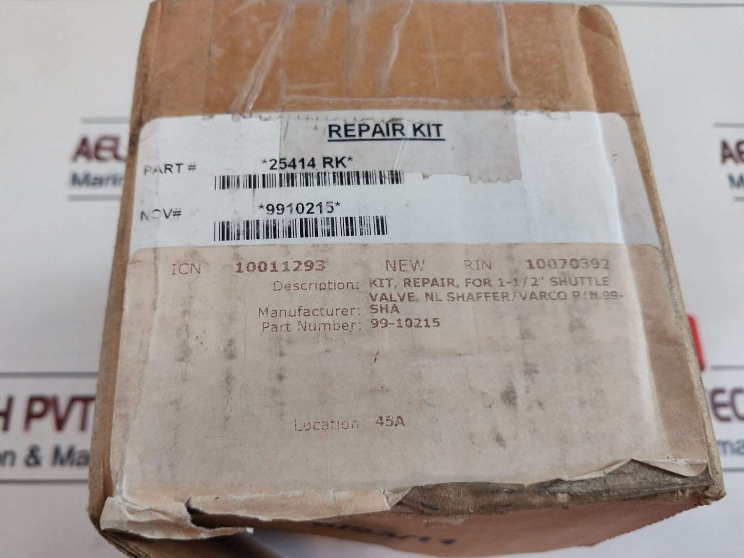 Gilmore 9910215 1-1/2” Shuttle Valve Repair Kit F/1050024