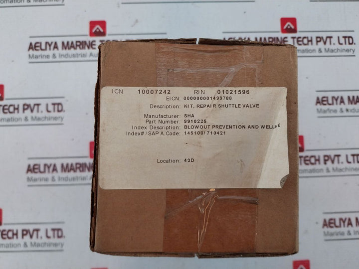 Gilmore 9910225 Shuttle Valve Repair Kit 3/4