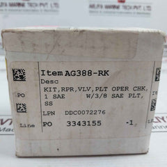 Gilmore Ag388-rk Repair Kit For Pilot Operated Check Valve 5000 Psi