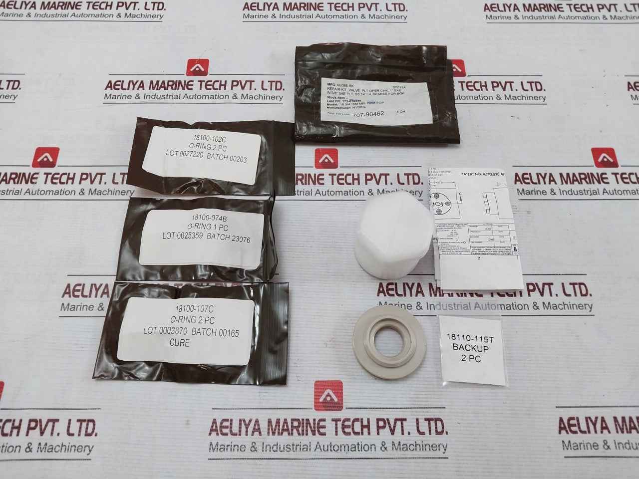 Gilmore Ag388-rk Repair Kit Valve Pilot Check 1" Sae 5K Bop Rev.F