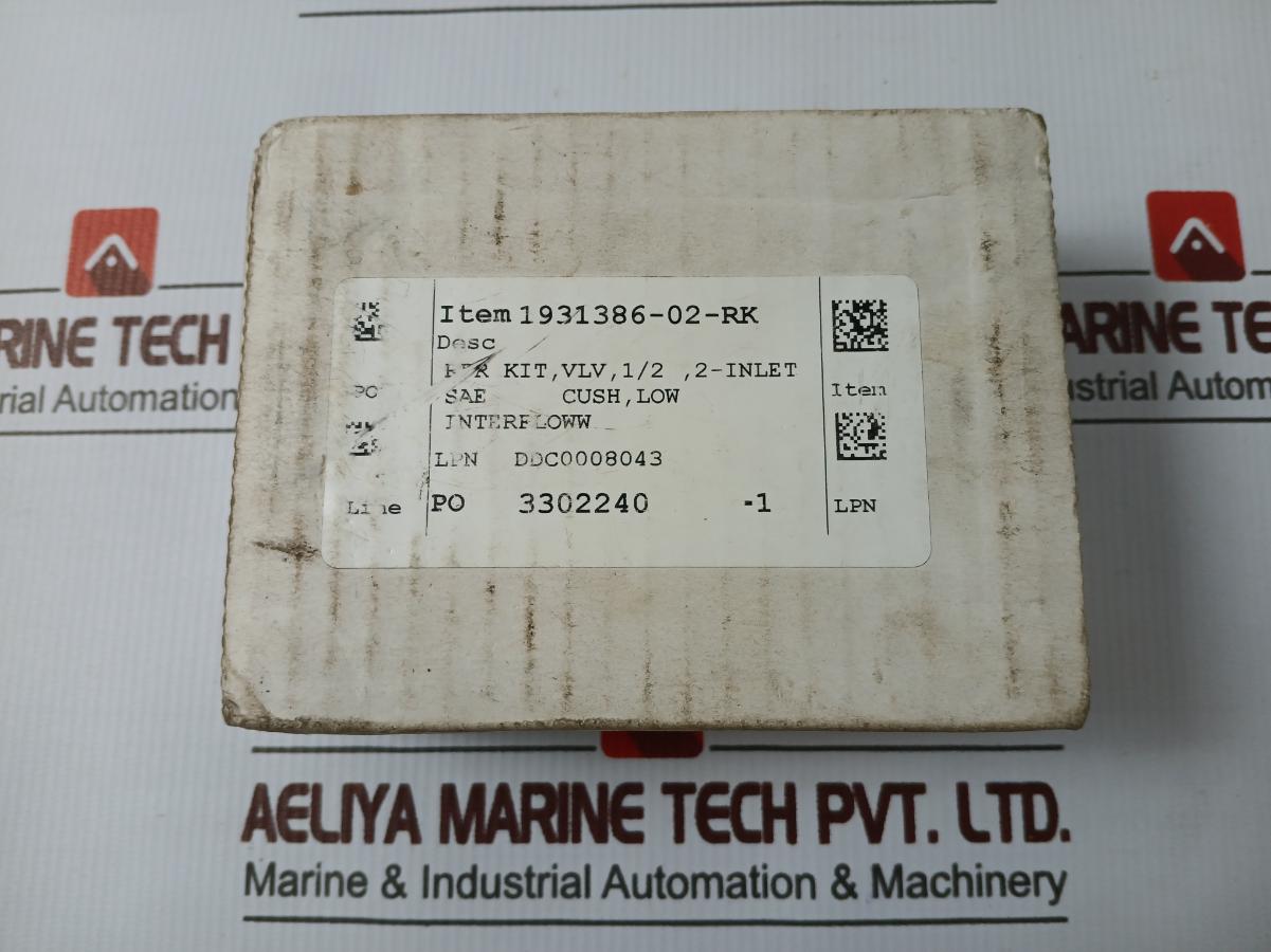 Gilmore Valve 1931386-02-rk Bop Hydril Spm Shuttle Valve Repair Kit 3/4