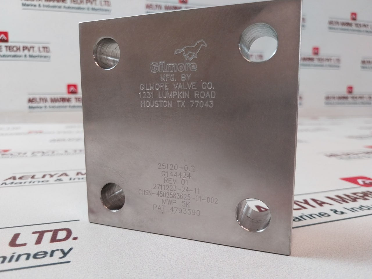 Gilmore 25120-0.2 Cartridge Check Valve 5000Psi 35Psi