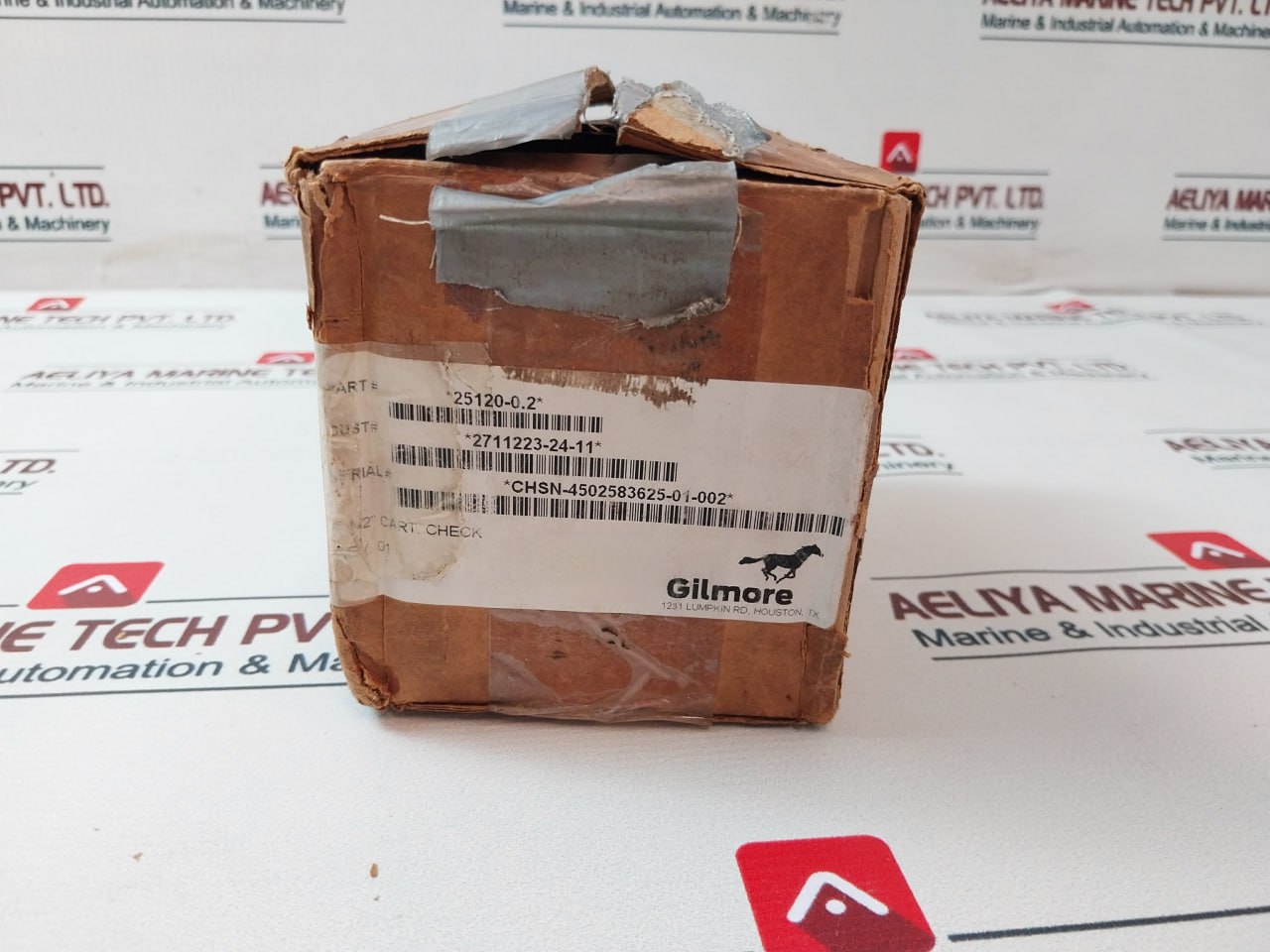 Gilmore 25120-0.2 Cartridge Check Valve 5000 Psi 35 Psi Rev 01