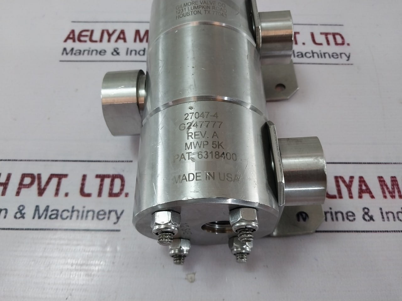 Gilmore 27047-4 Valve G247777 1/2 Sae