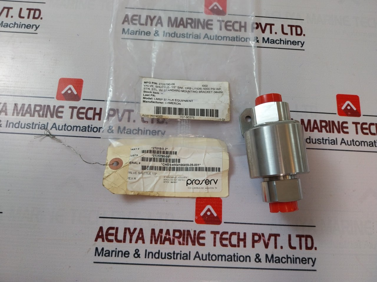 Gilmore 2725790-08 Standard Mounting Bracket Shuttle Valve