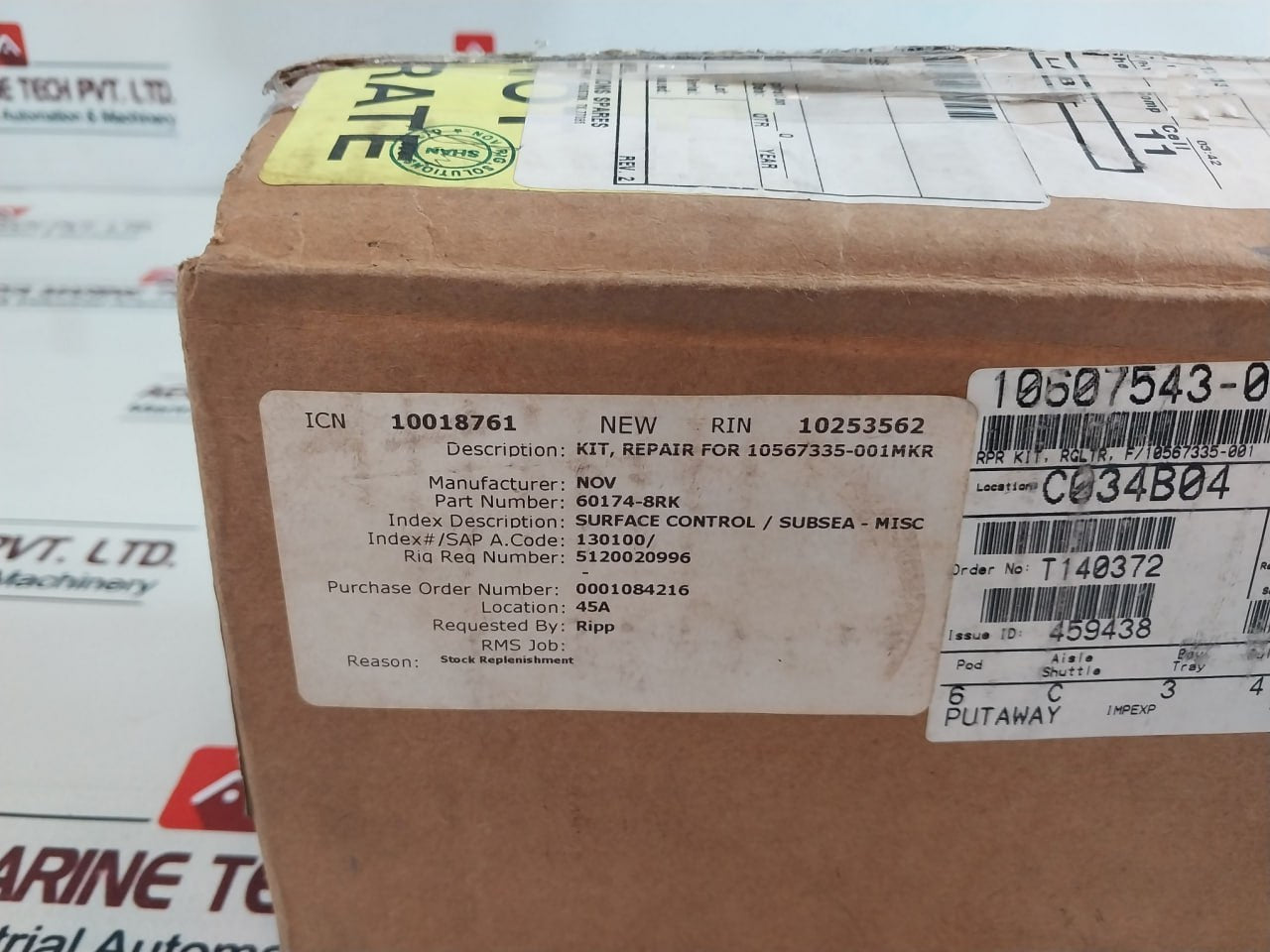 Gilmore 60174-8 Rk Regulator-sh Valve Repair Kit 10607543-001