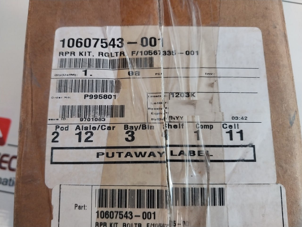 Gilmore 60174-8 Rk Regulator-sh Valve Repair Kit 10607543-001