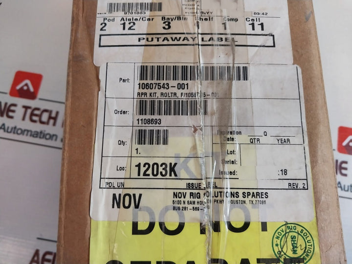 Gilmore 60174-8 Rk Regulator-sh Valve Repair Kit 10607543-001