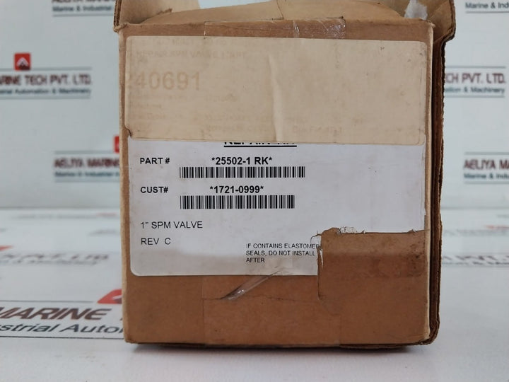 Gilmore Valve 25502-1 Rk Sleeve Seal Valve Kit Rev C 1721-0999