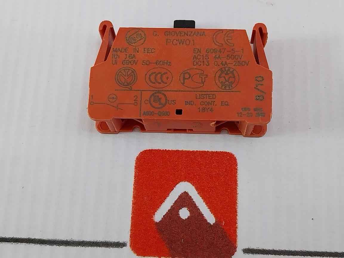 Giovenzana Pcw01 Contact Block 16A 690V Ac/Dc A600-q600
